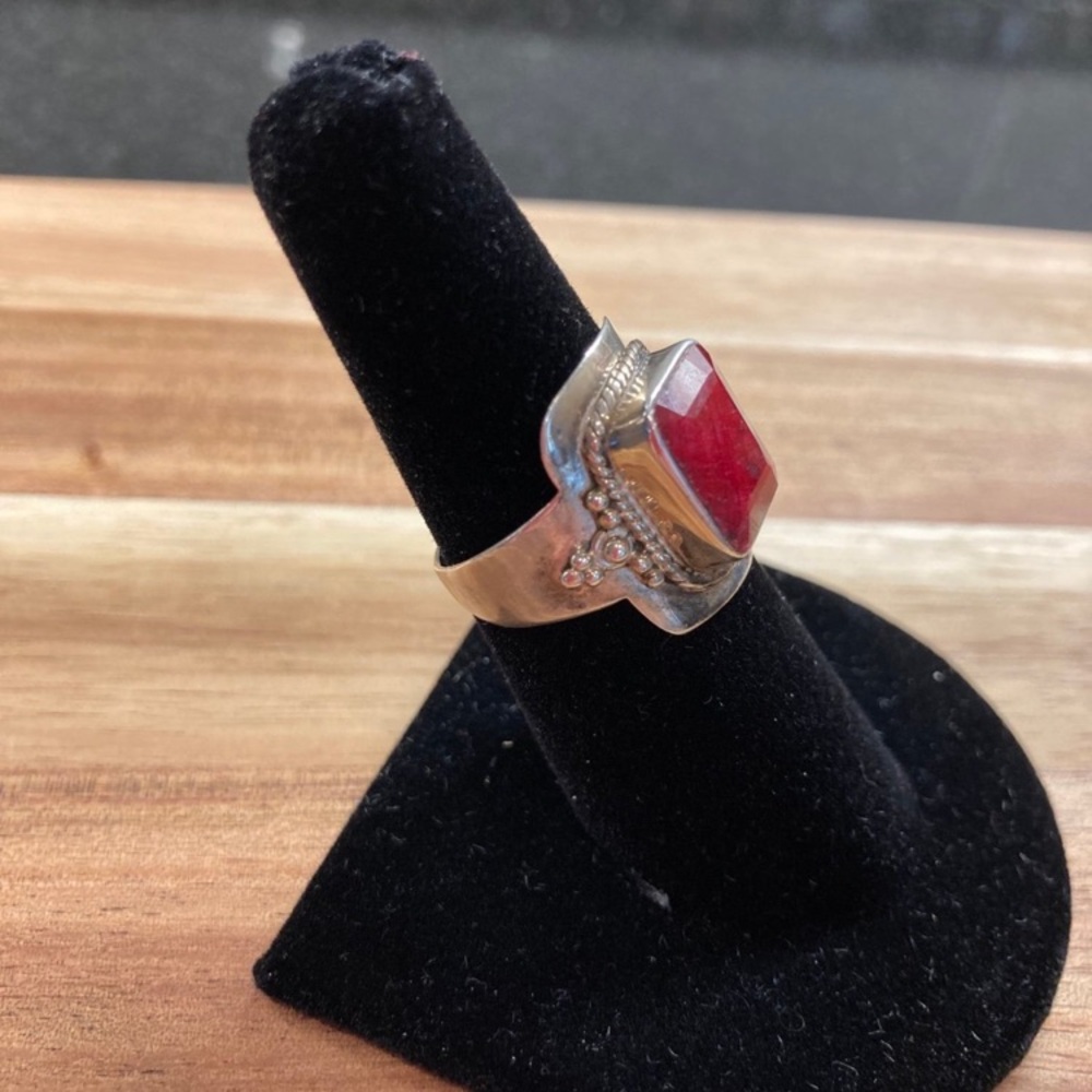 Ruby antique ring - Picture 2 of 6